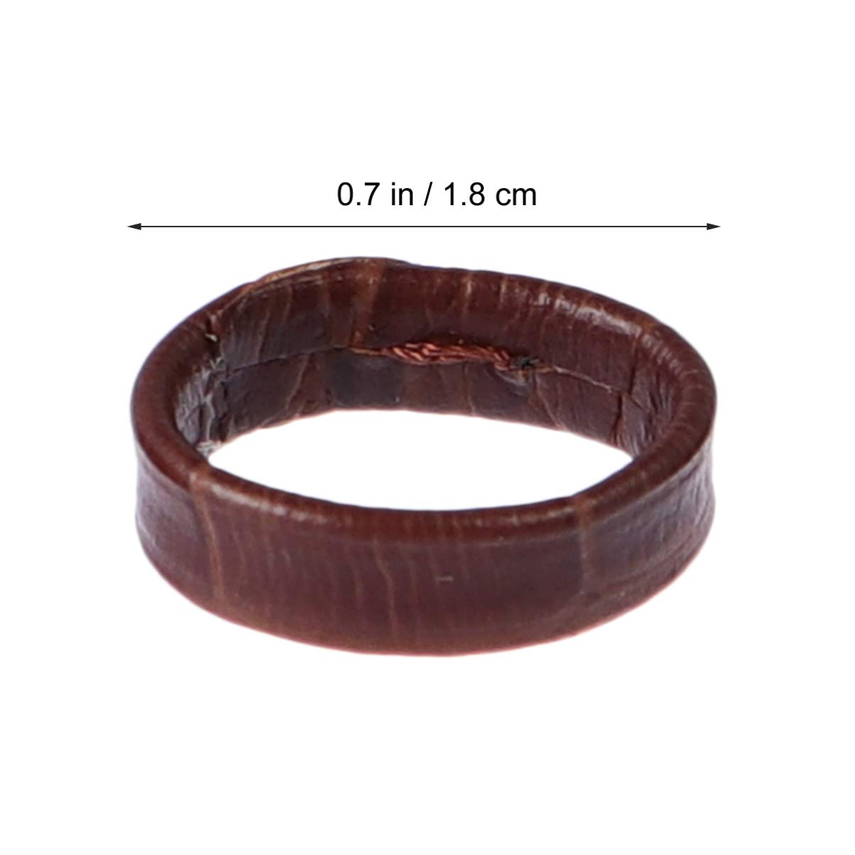 Hemobllo 6pcs 18mm Leather Watch Strap Loop Band Holder Keeper Retainer Ring - Black Replacement Watch Repair Parts for Men Women DIY Accessories