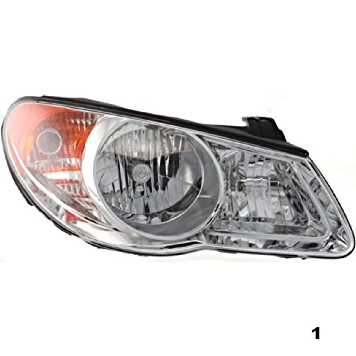 2007-2010 Hyundai Elantra Sedan Right Passenger Side Headlight Assembly Replacement (Excludes Touring/Hatchback/Wagon) - Perfect for Night Driving & Auto Repair