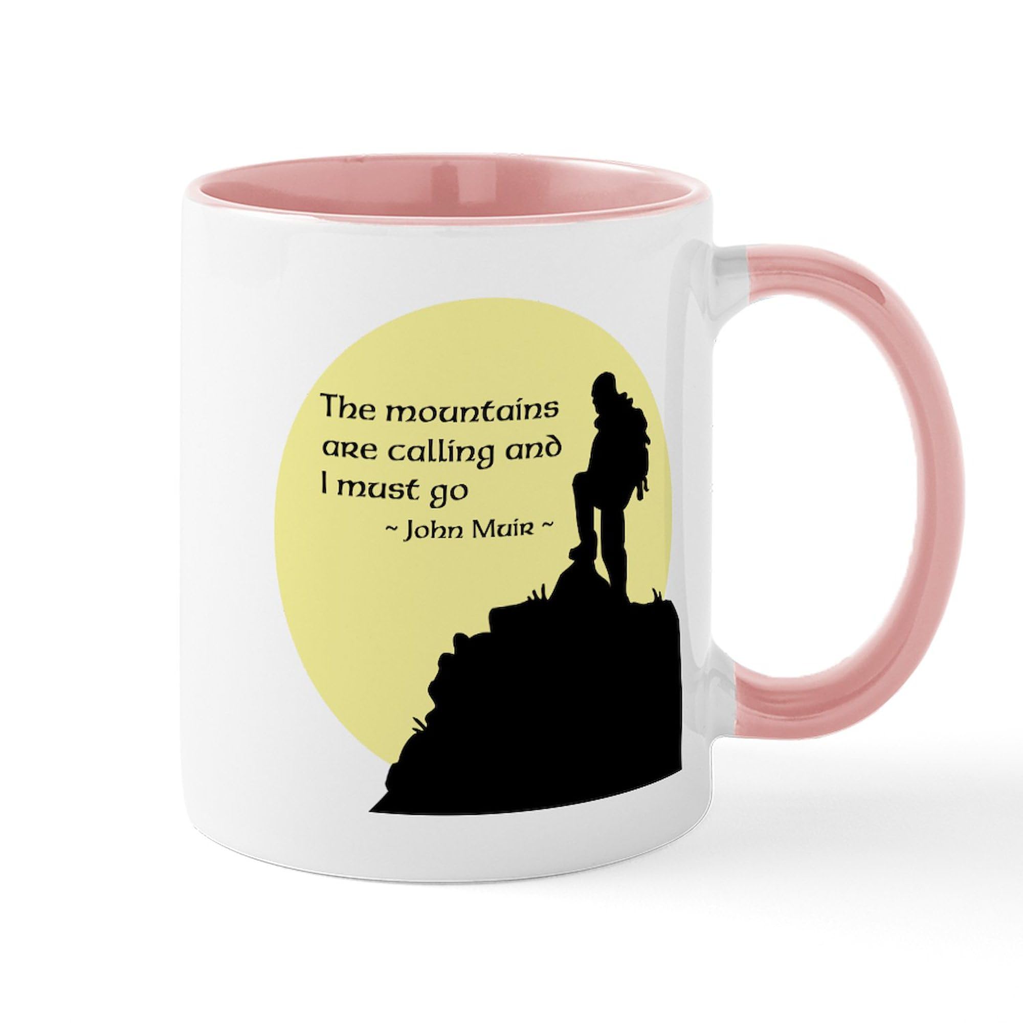 Mountains Calling Ceramic Coffee Mug 11 oz (325 ml) - Perfect for Camping, Hiking & Outdoor Adventures - CafePress