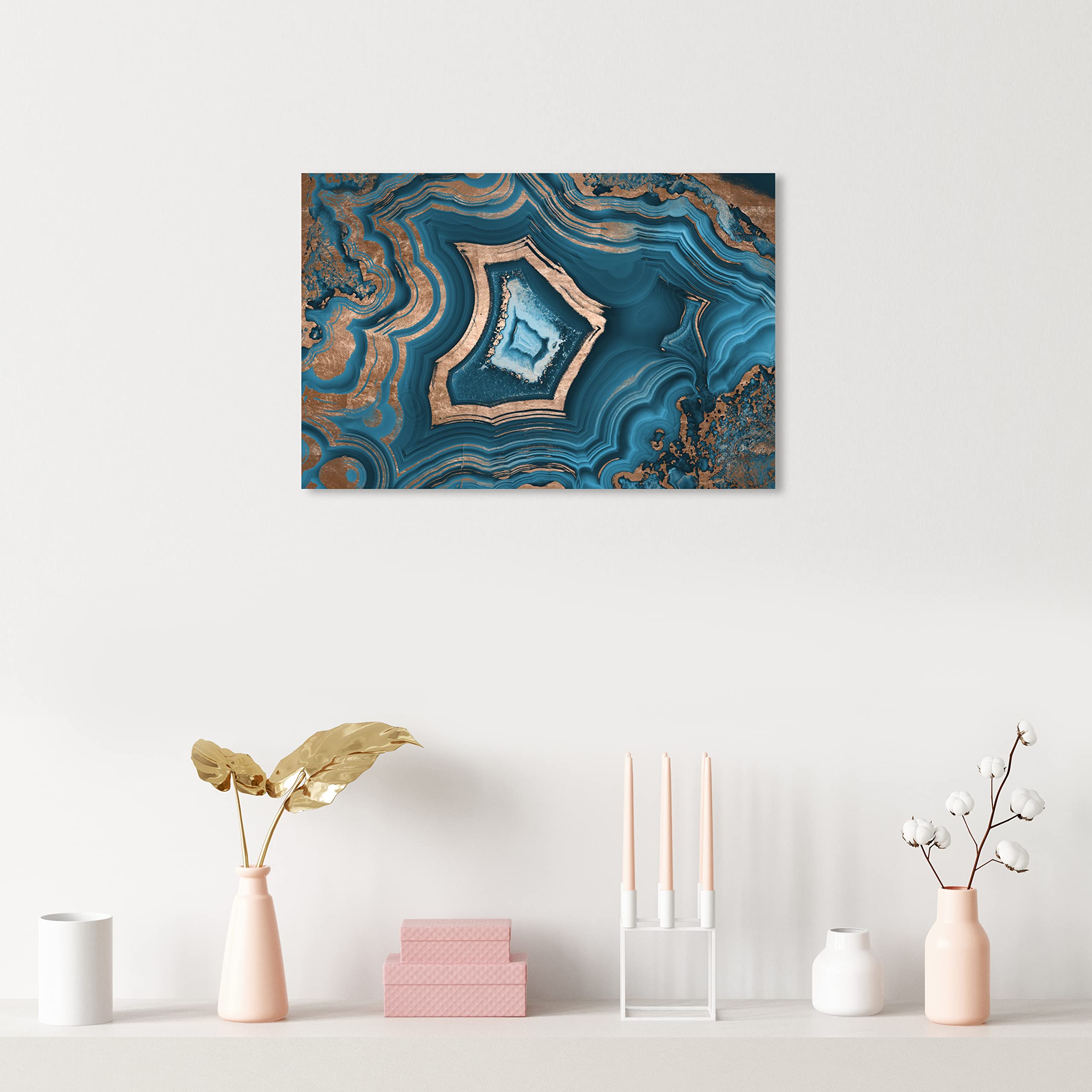 Abstract Wall Art Canvas Prints 'Dreaming About You Geode' - Modern Home Decor for Living Room, Bedroom & Office