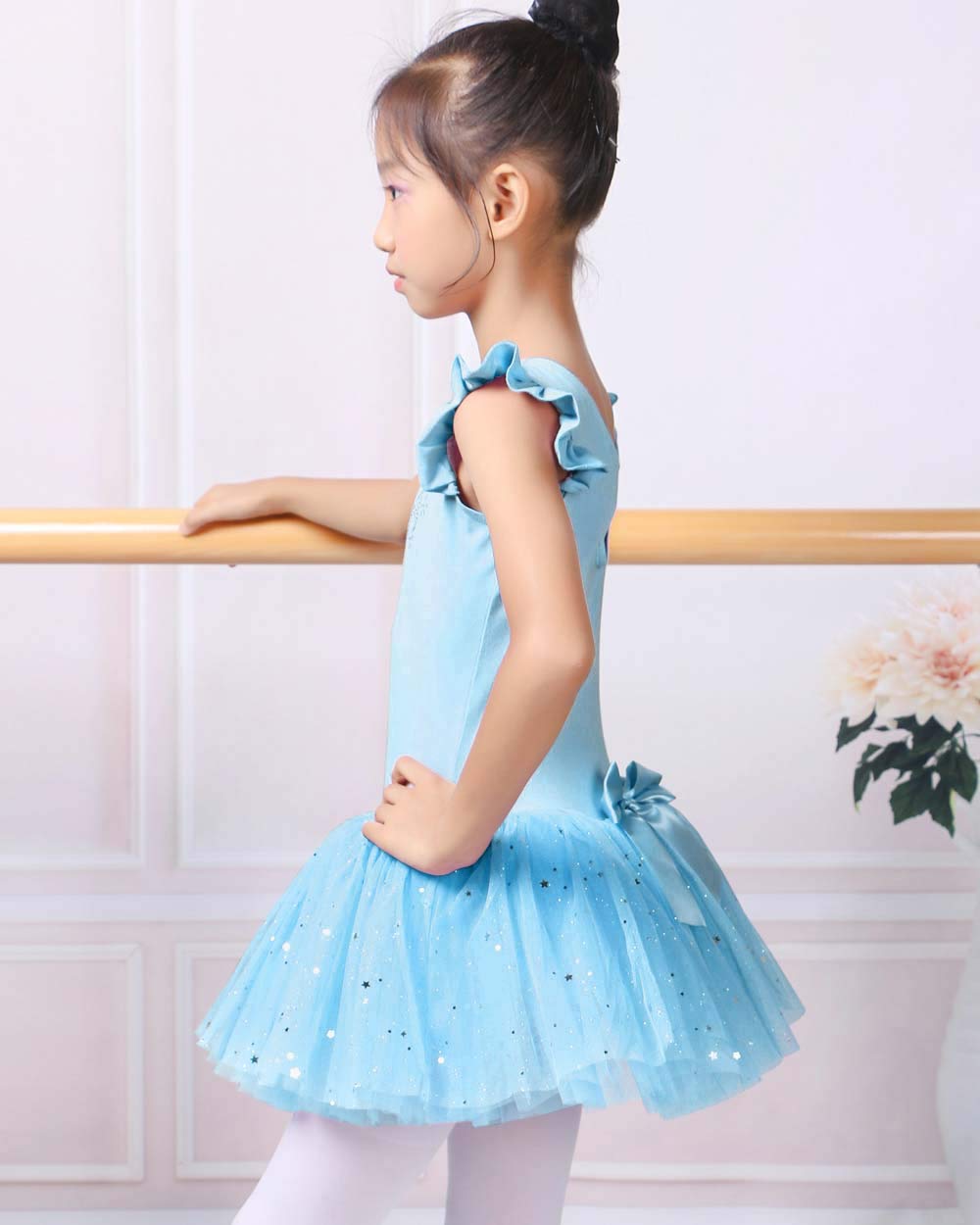 BAOHULU Girls Ballet Leotard with Full Skirt Tutu Dress - Dance Costume for Ballet Class, Recital & Birthday Party - Perfect for Performances, Dance Practice and Special Occasions