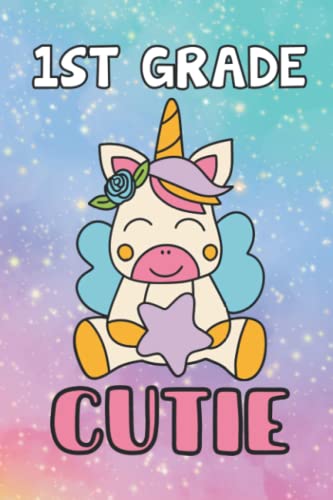 1st Grade Unicorn Composition Notebook for Girls - Handwriting Practice Paper & Draw and Write Journal for First Grade Students - Perfect for School, Homework & Creative Writing Activities