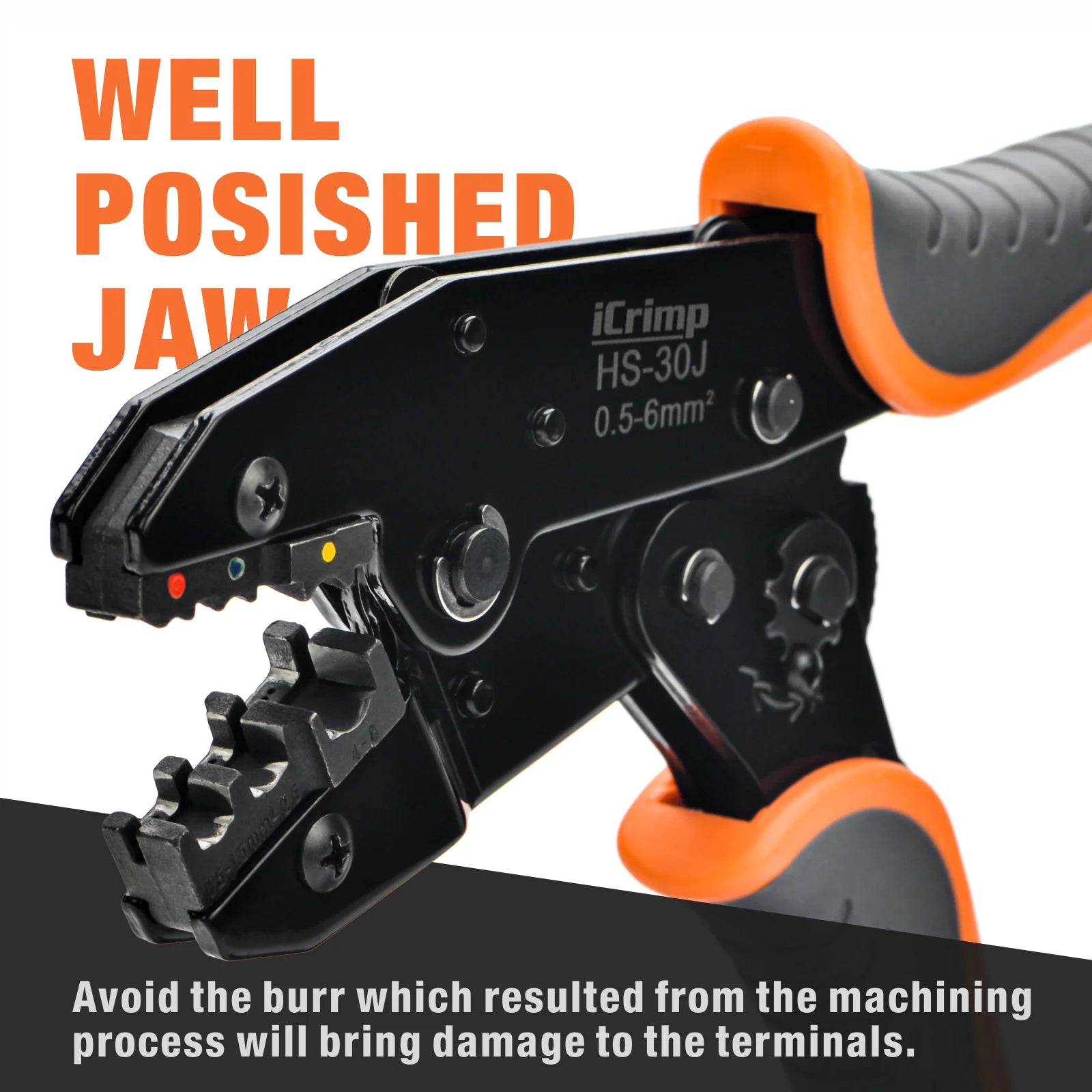 Professional Ratchet Wire Crimping Tool Kit for 0.5-35mm² Insulated & Non-Insulated Terminals - Includes Wire Stripper & Cutter - Perfect for Electrical Wiring, Automotive Repairs & DIY Projects