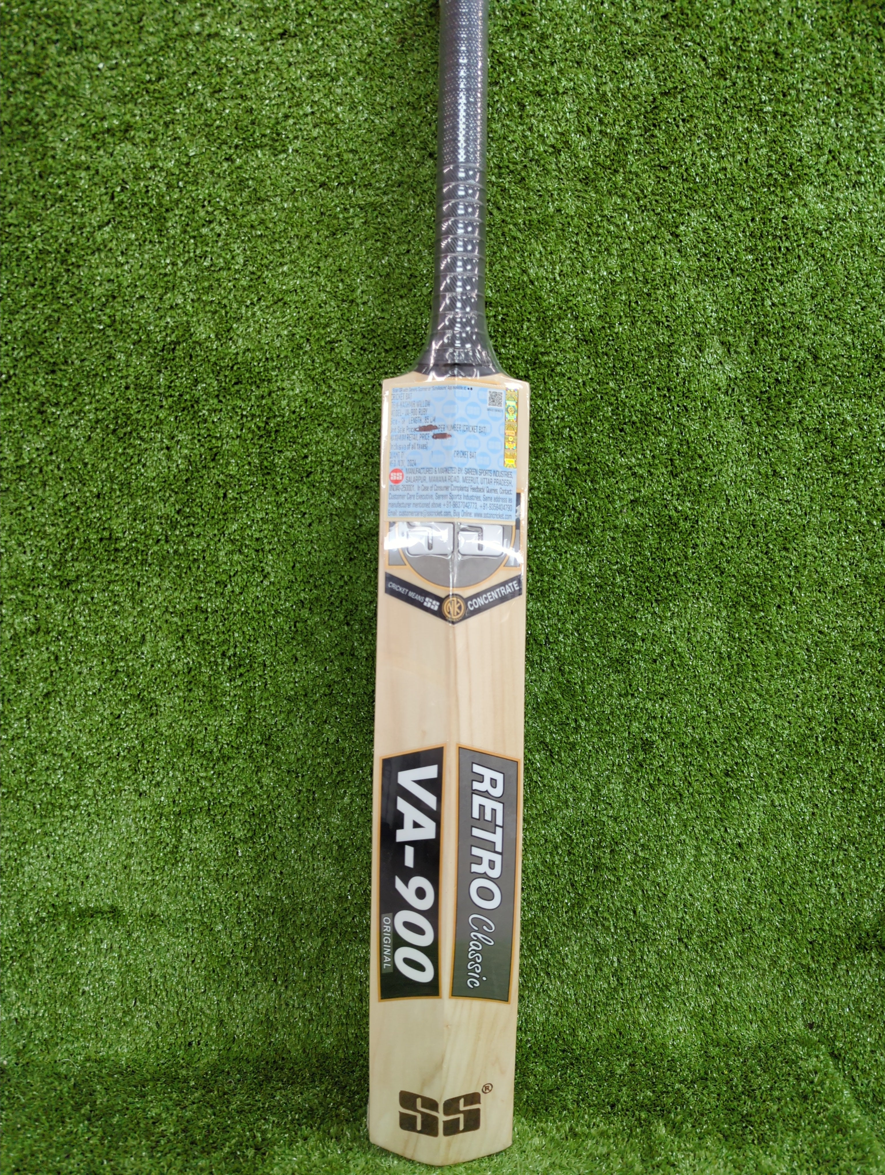 Premium Kashmir Willow Cricket Bat - SS VA 900 Ruby - Perfect for Practice & Matches - Ideal for Club & School Cricket Players
