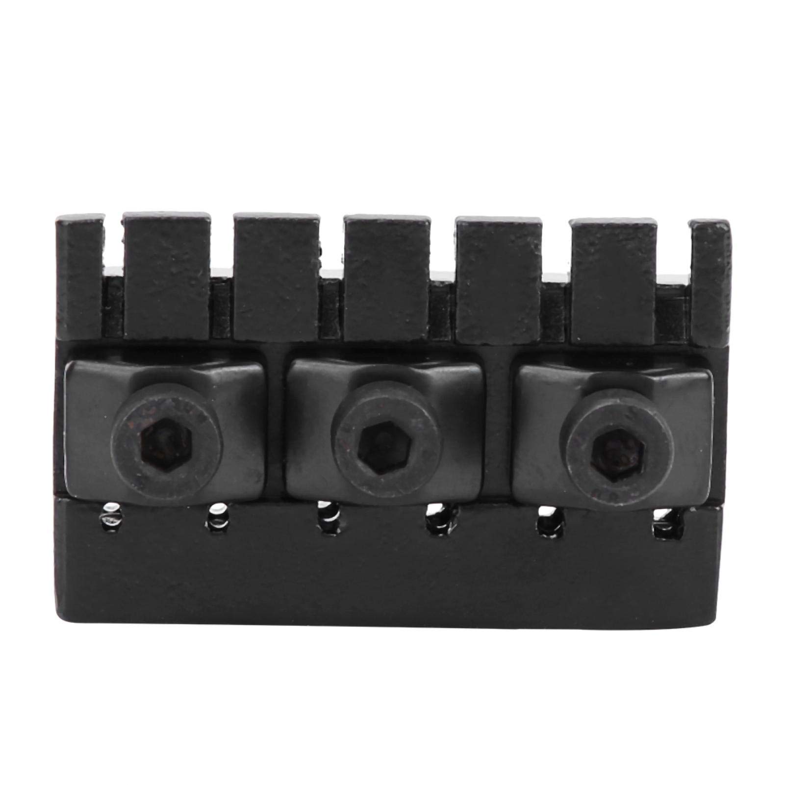 Premium Zinc Alloy Black Guitar Locking Nut for Electric & Headless Guitars - Secure Tuning Stability for Professional Performances & Studio Recordings
