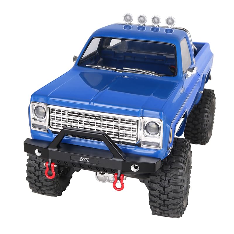 Traxxas TRX-4M K10 1/18 Scale RC Crawler Front Bumper - Durable Aluminum Alloy Upgrade Part for Off-Road Adventure & Rock Crawling (Black)