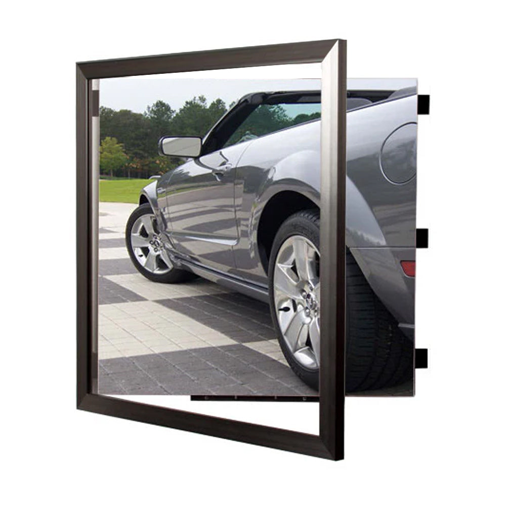 12x36 Poster Frame - Carbon Steel Swing Frame for Wall Art Display - Perfect for Home, Office, and Gallery Decor