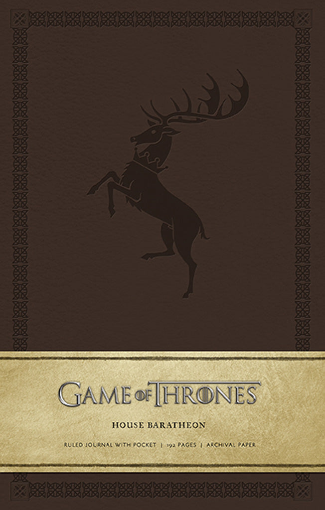 Game of Thrones House Baratheon Hardcover Ruled Journal - Large Lined Notebook for Writing, Sketching & Collecting - Perfect for Fans, Gift Ideas & Fantasy Enthusiasts