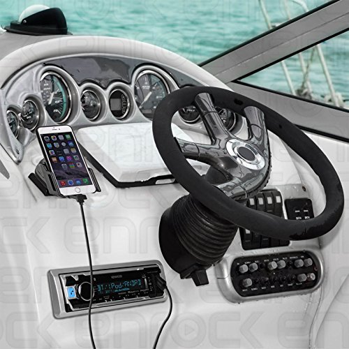 **Single DIN Marine Bluetooth Stereo with USB/AUX & AM/FM/CD - 6.5