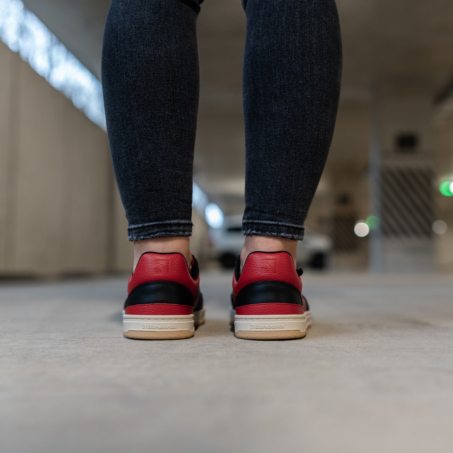 Barefoot Sneakers for Men & Women - Barebarics Wave Black & Red Minimalist Shoes | Lightweight & Flexible for Running, Walking & Gym Workouts