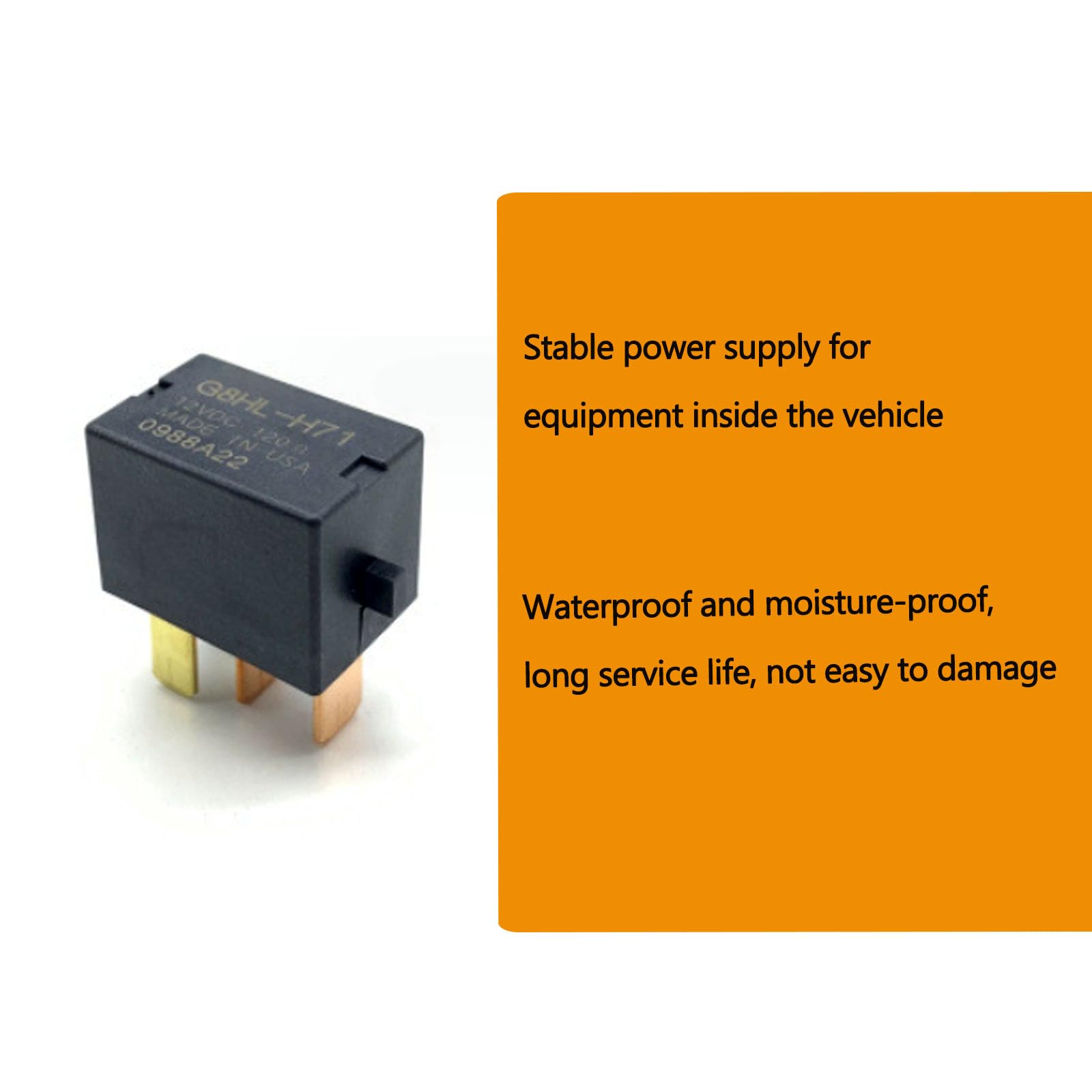 2 PCS 12V DC 4-Pin Car AC Relay - OEM 39794-SDA-A03 Replacement for Honda Accord, Odyssey, CRV, Civic - Automotive Power Accessories for Cooling System & Climate Control