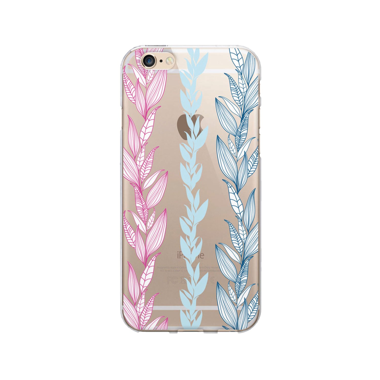 OTM Essentials Seaweed iPhone 7 Clear Protective Case - Slim Scratch-Resistant Cover for Everyday Use, Work & Travel