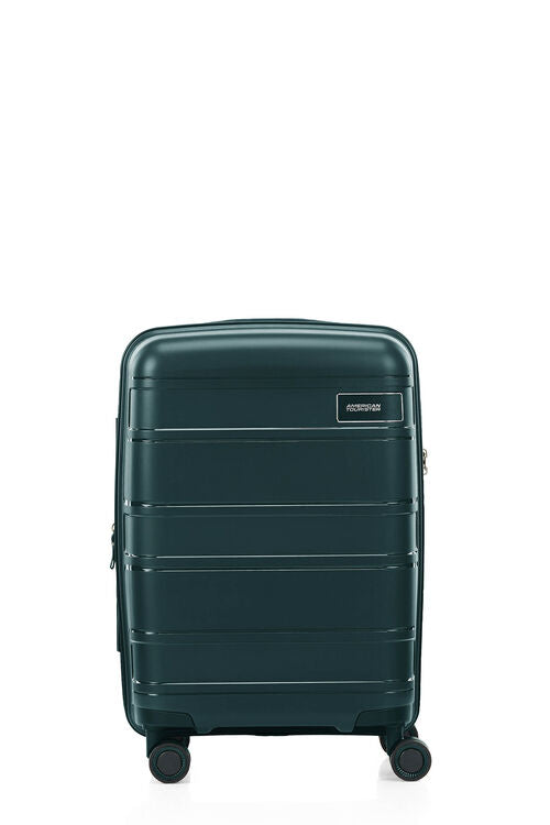 American Tourister Light Max 55cm Small Cabin Luggage - Varsity Green Carry-On Suitcase for Weekend Trips & Air Travel