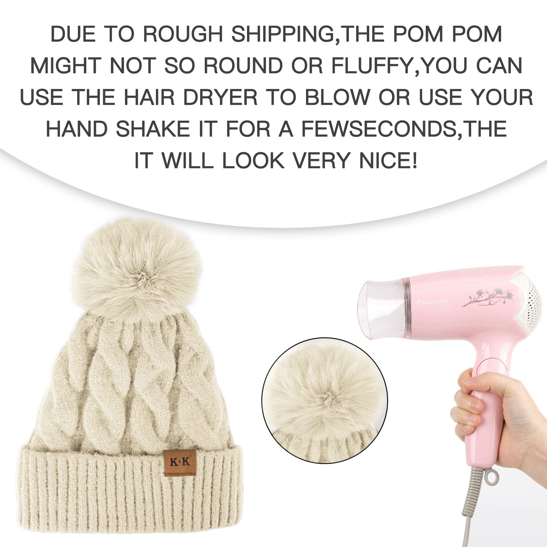 Cozy Fleece Knitted Winter Hat for Men & Women - Warm Beanie for Cold Weather - Perfect for Skiing, Snowboarding & Outdoor Activities