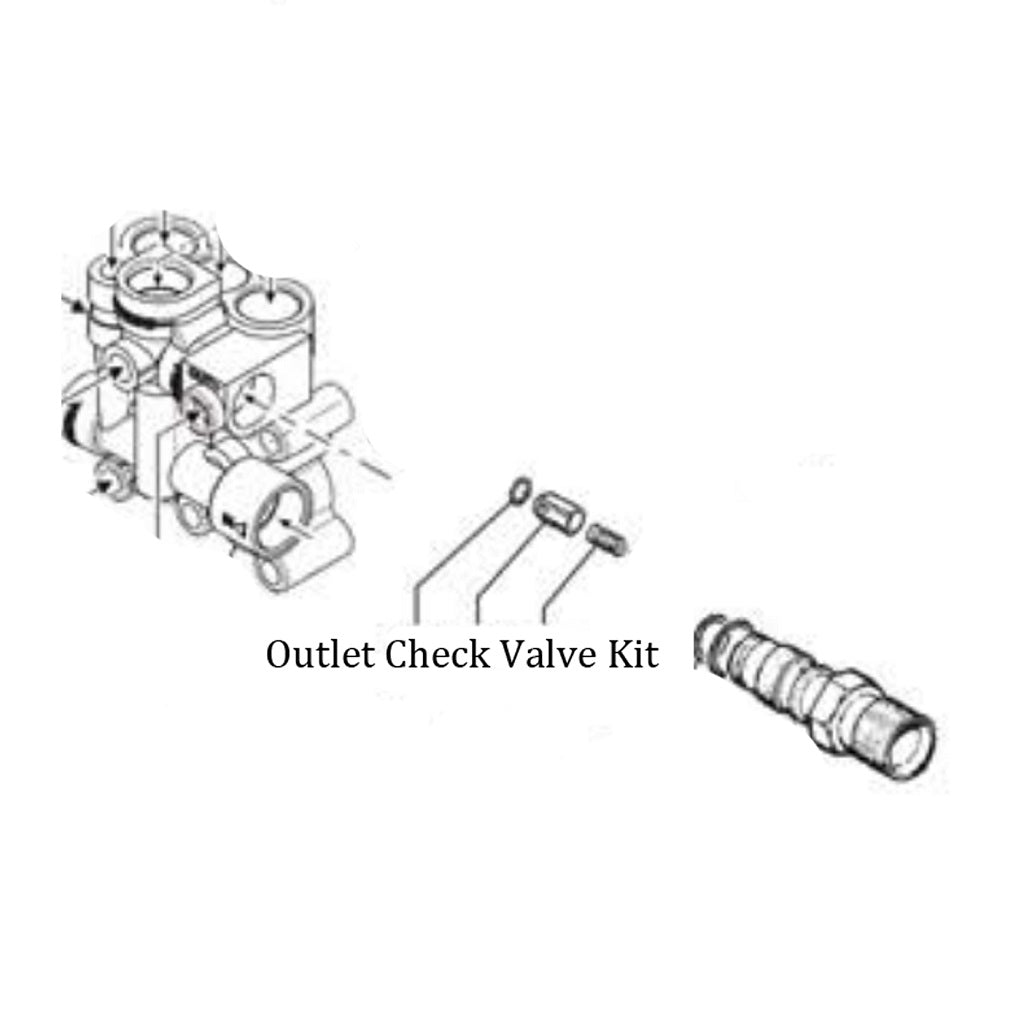 Comet Pump Unloader Valve Outlet Check Valve Kit - Heavy Duty Brass Construction for Pressure Washers, Water Pumps & Industrial Applications - Perfect for Cleaning, Car Washing & Outdoor Equipment Maintenance