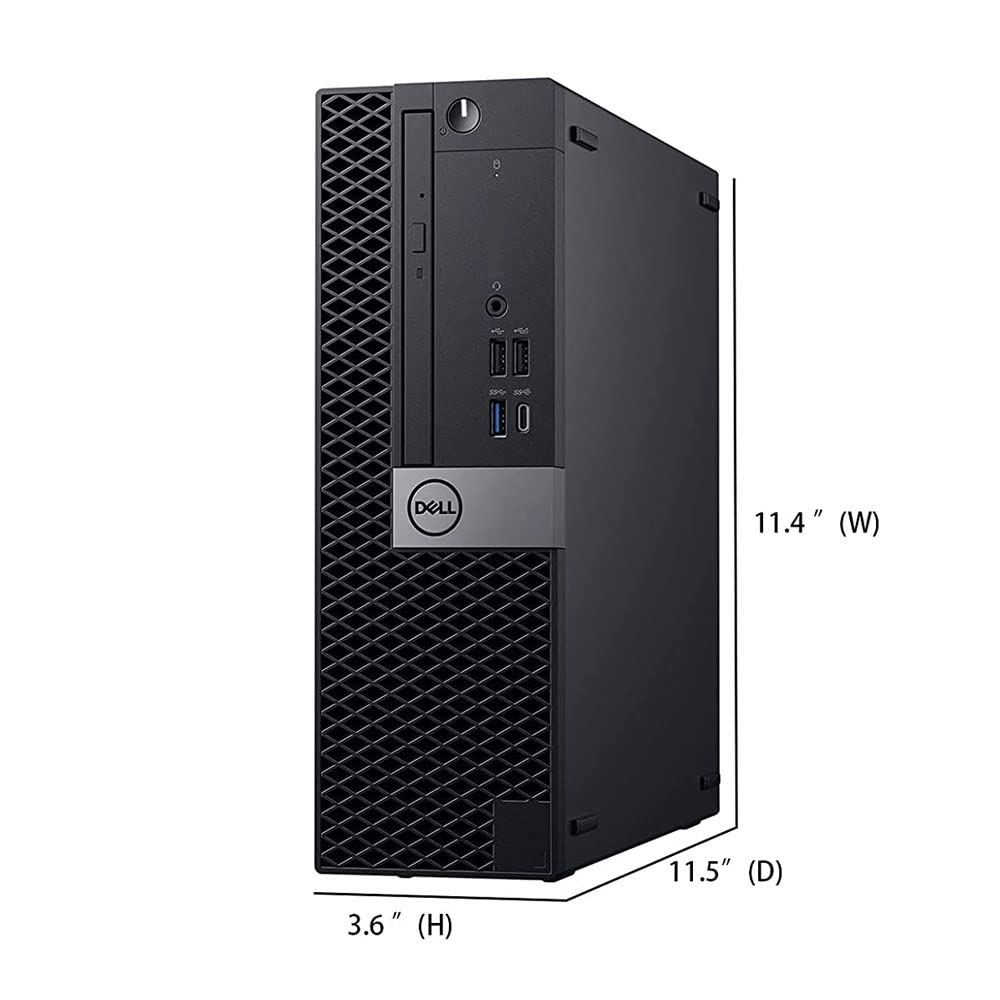 Dell OptiPlex 7050 SFF Desktop Computer - Intel Core i7-6700 3.4GHz, 32GB DDR4 RAM, 1TB NVMe M.2 SSD, WiFi & Bluetooth, Windows 10 Pro (Renewed) | Perfect for Home Office, Business Workstations & Gaming