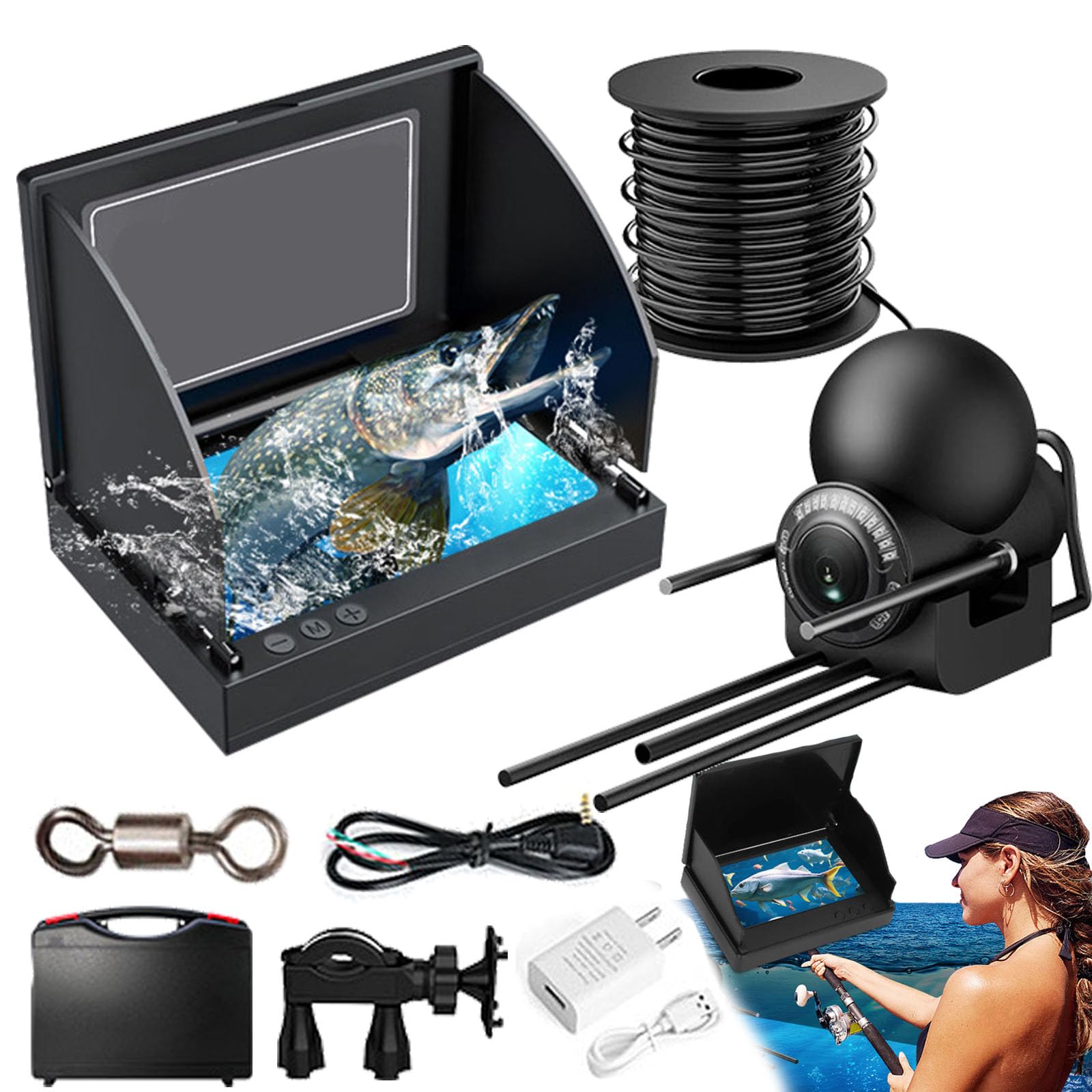 **Colitt Underwater Fishing Camera with Night Vision - 4.3