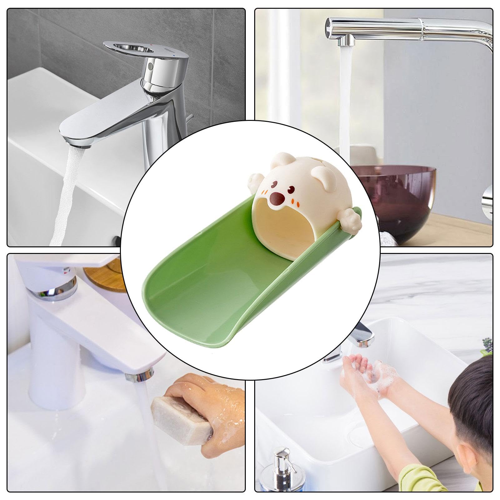 Animal Faucet Extenders - Silicone Tap Extender for Kids, Bathroom & Kitchen Sink