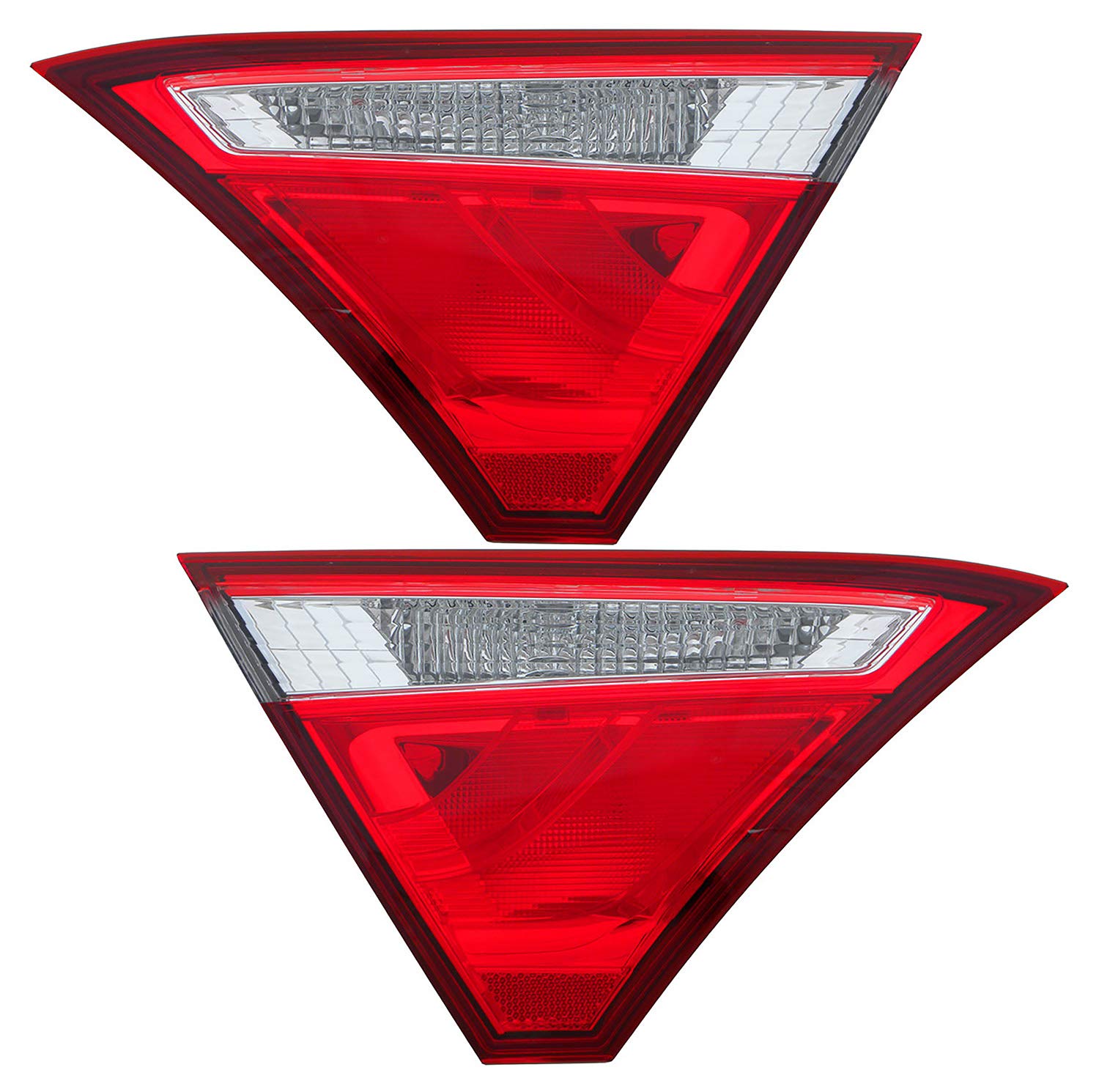 Toyota Camry Inner Tail Lights Lamps Set - Compatible with 2015 2016 2017 Models - Driver & Passenger Side Replacement - Enhance Visibility & Safety for Night Driving