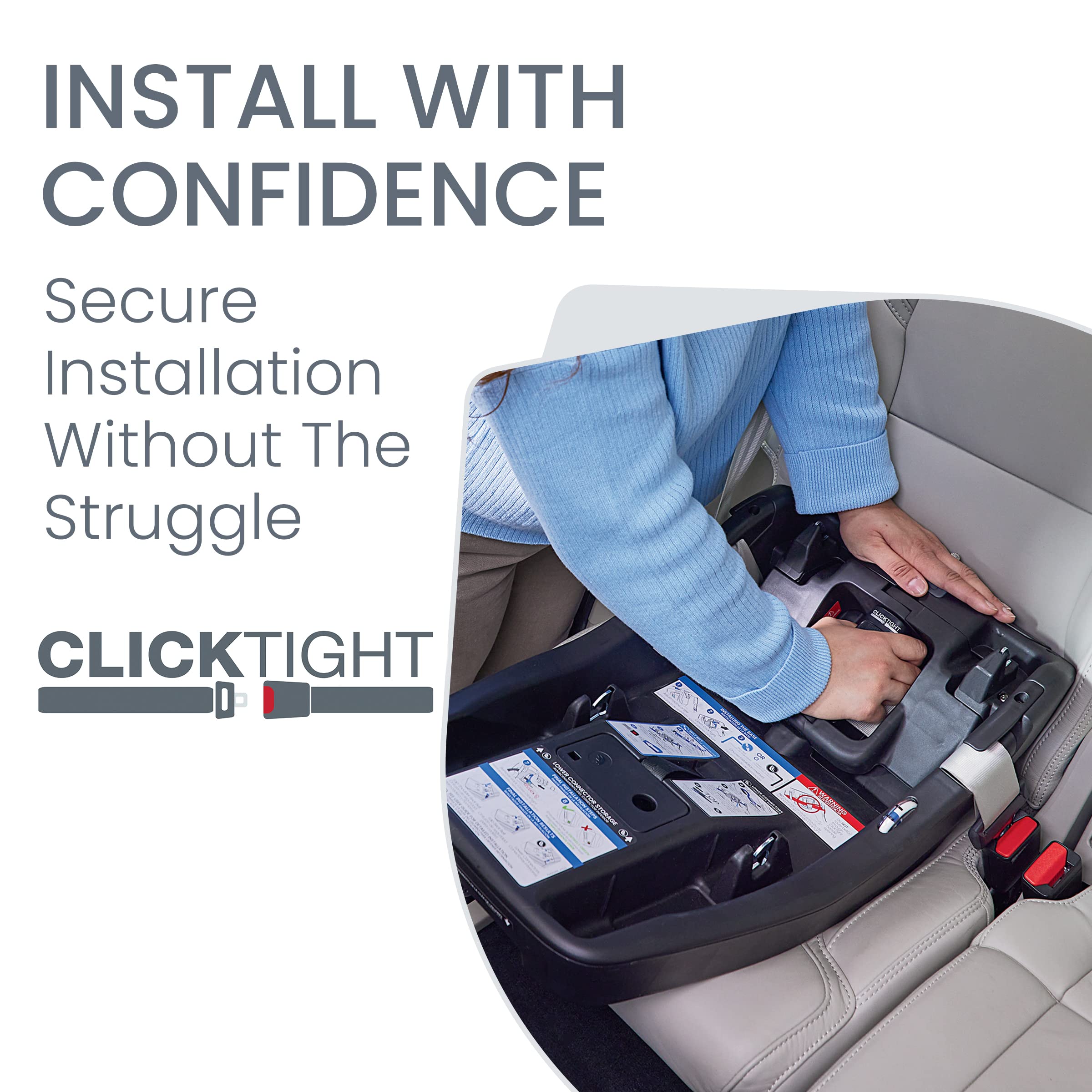 Britax Willow Brook Baby Travel System - Infant Car Seat & Stroller Combo with Aspen Base | ClickTight Technology & RightSize System | 4 Recline Positions | Graphite Glacier | Perfect for Newborns, Shopping & Family Outings