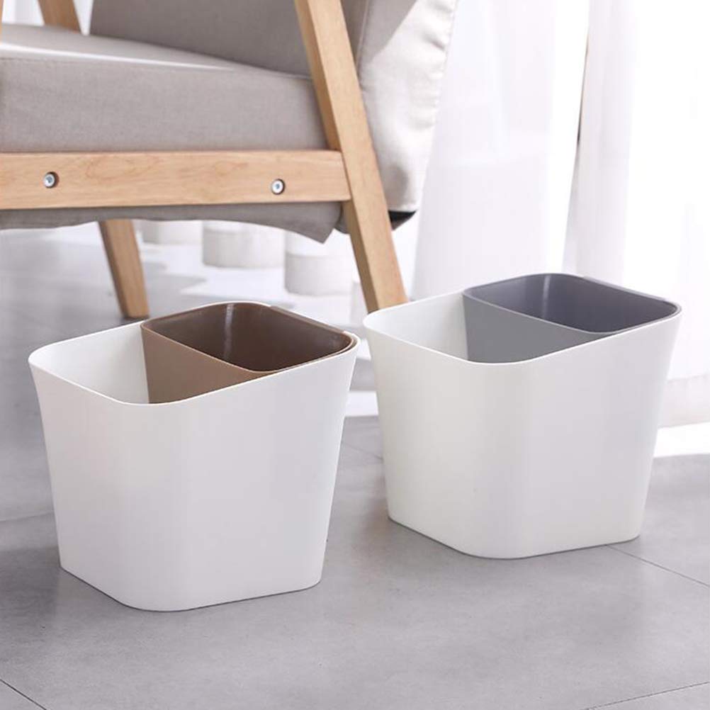 Eco-Friendly Kitchen Trash Can with Lid - 13 Gallon Waste Disposal Bin for Home, Office & Bathroom - Durable Garbage Container for Wet & Dry Waste - Space-Saving Design Perfect for Under Sink & Countertop Use