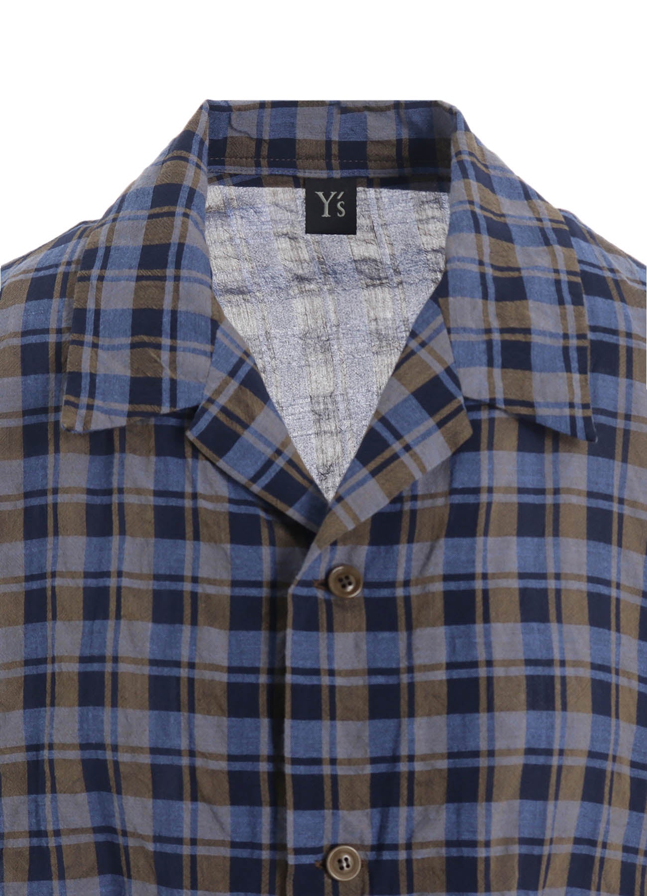 Stylish Cotton Cupro Mini Plaid Asymmetric Shirt for Women | Trendy Casual & Office Wear | Perfect for Layering and Everyday Outfits