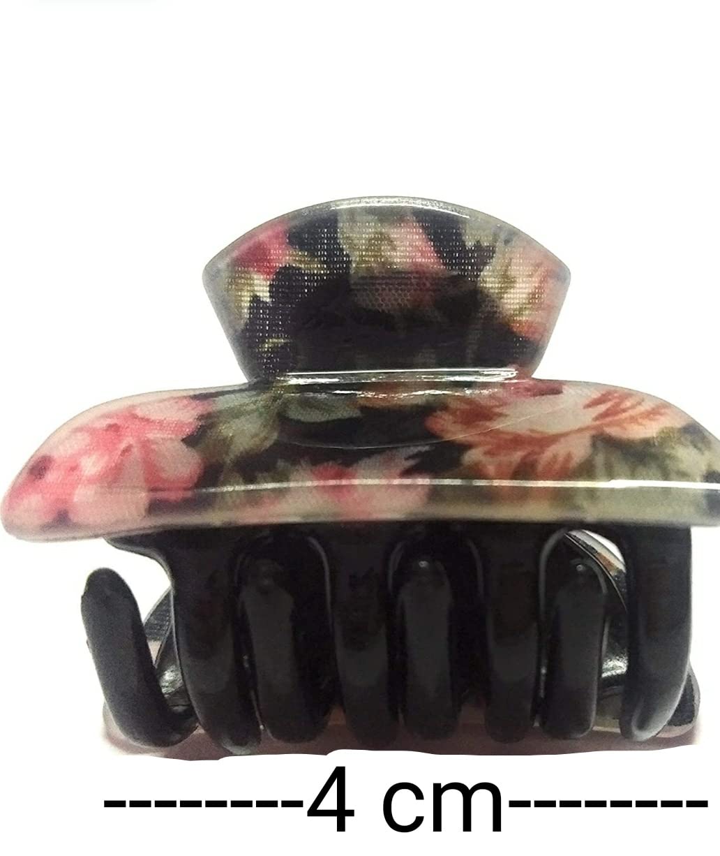 Sonpal Plastic Small Hair Clutchers - Half Hair Claw Clip for Women & Girls (Pack of 4) | Perfect for School, Work, Gym & Everyday Styling