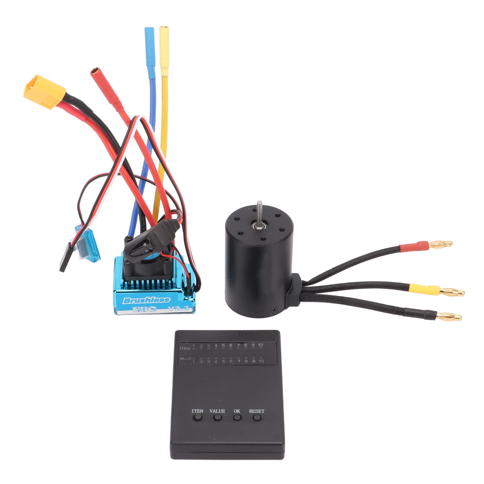 **SUNGOOYUE 3650 2300KV Brushless Motor Combo Kit with Waterproof ESC & Programming Card for 1/10 1/8 RC Cars - High-Speed DIY Upgrade for Off-Road Racing & Crawling**