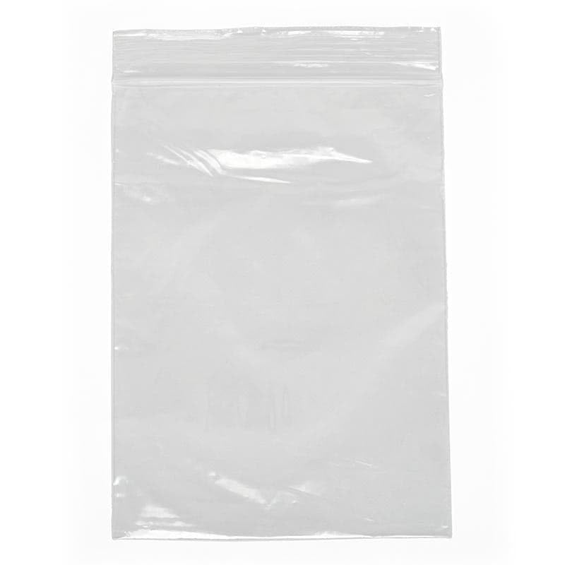 2 Mil Clear Zipper Polyethylene Bags 12