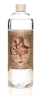 Courtney's Fragrance Lamp Oil - 33.5 oz (1 Liter) Amber Powder Scent - Long-Lasting Home & Office Aromatherapy Oil for Relaxation & Stress Relief