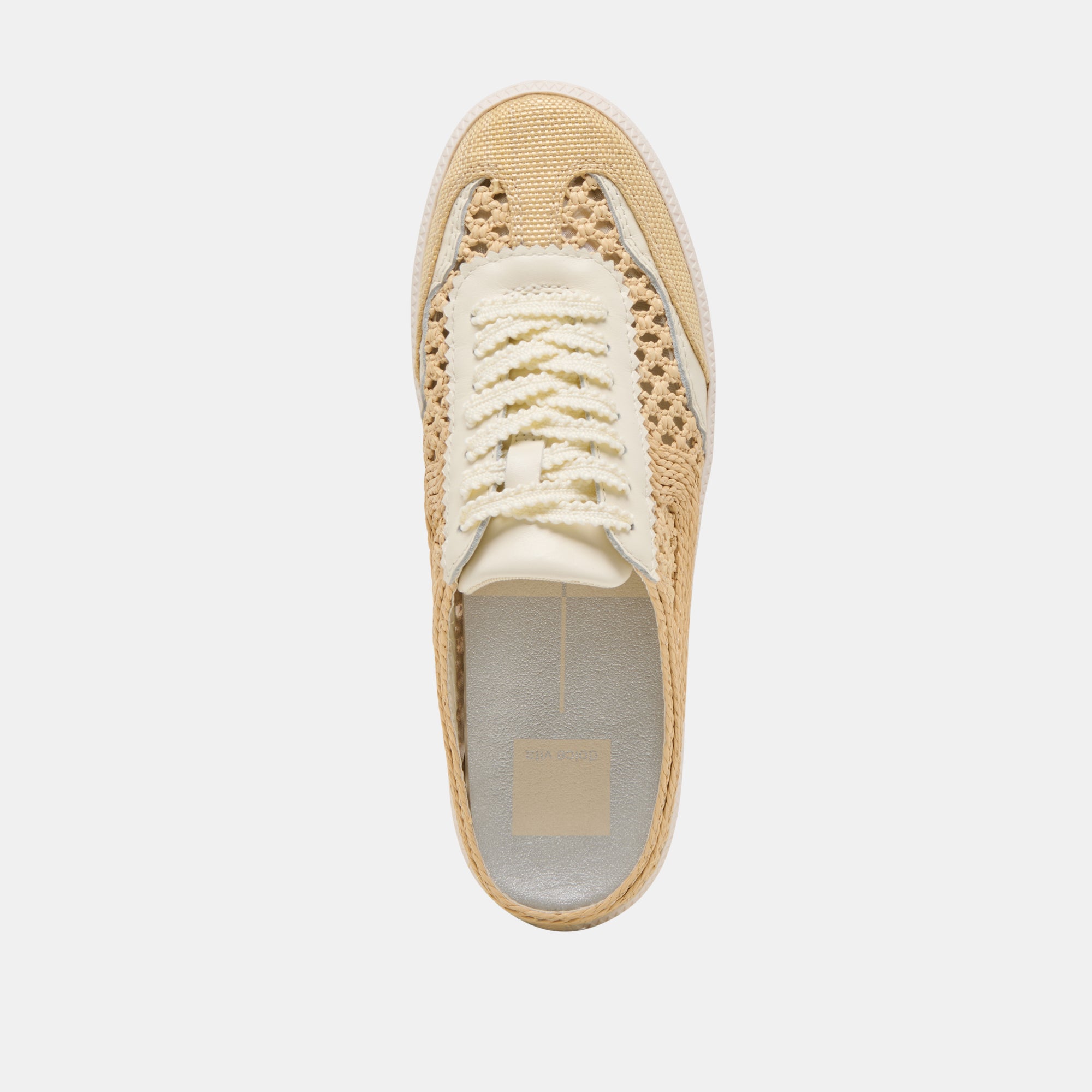 Notice Slide Woven Sneakers - Lightweight Natural Woven Raffia Shoes for Women | Comfortable Summer Slides for Beach, Pool & Casual Wear