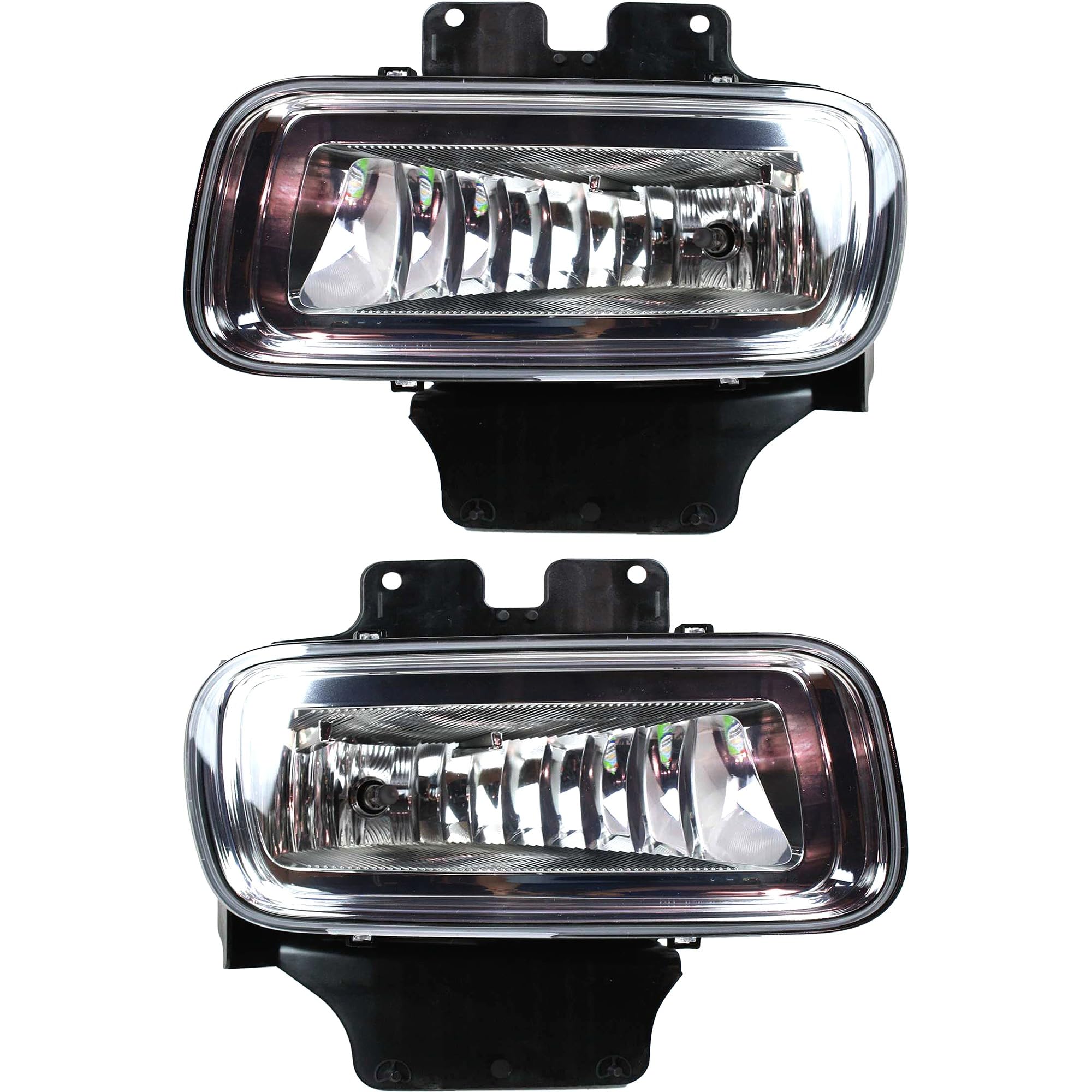 Go-Parts - Replacement Front Fog Lights Assembly Pair for Ford F-150 2004-2006 (Passenger & Driver Side) with Mounting Brackets - Compatible with Models up to 8/8/2005 - Perfect for Night Driving & Off-Road Adventures