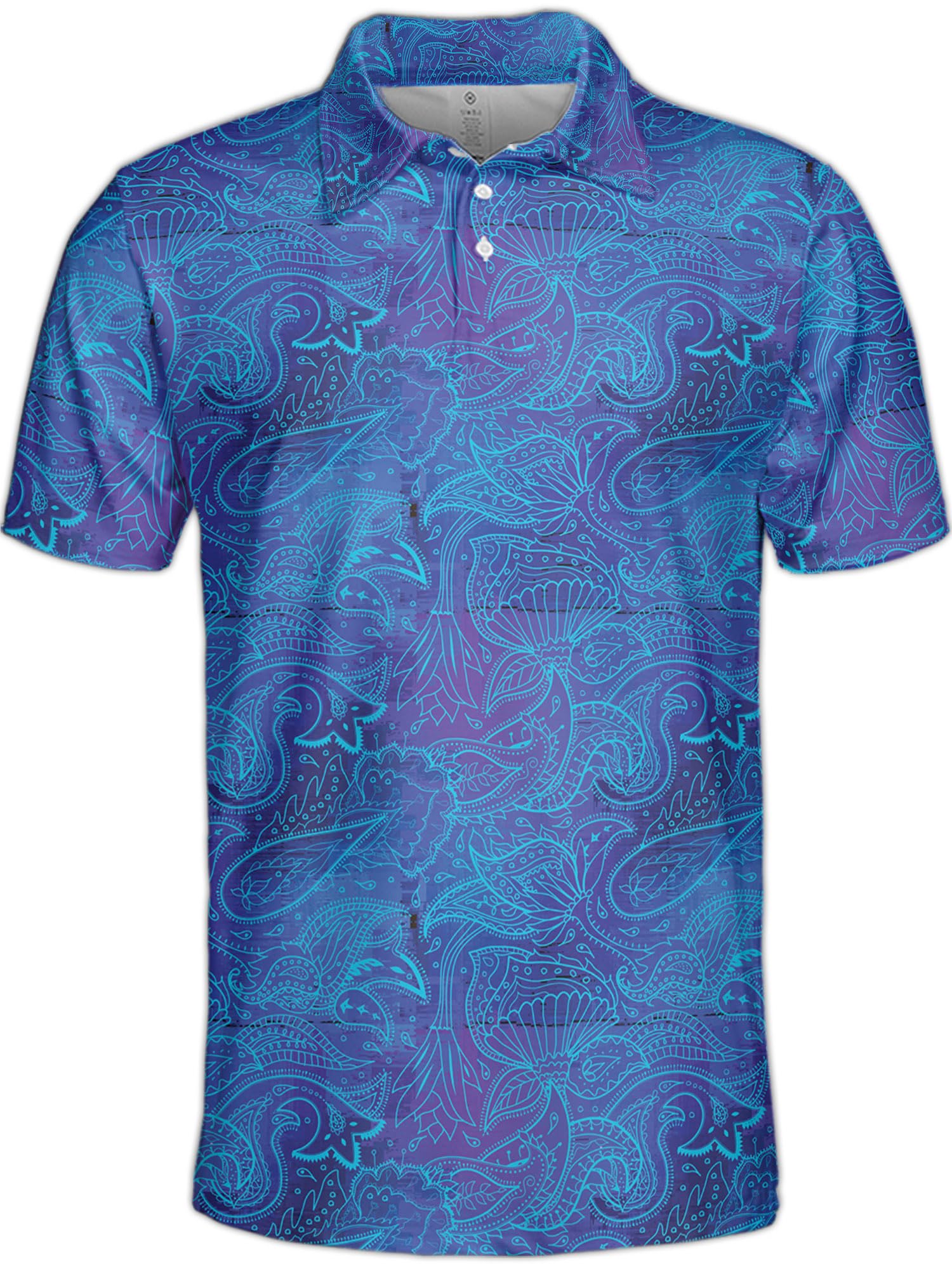 Funny Hawaiian Golf Shirts for Men - Tropical Print Polo Shirts - Breathable & Comfortable Golf Polos - Perfect for Golf Outings, Beach Vacations & Summer Parties