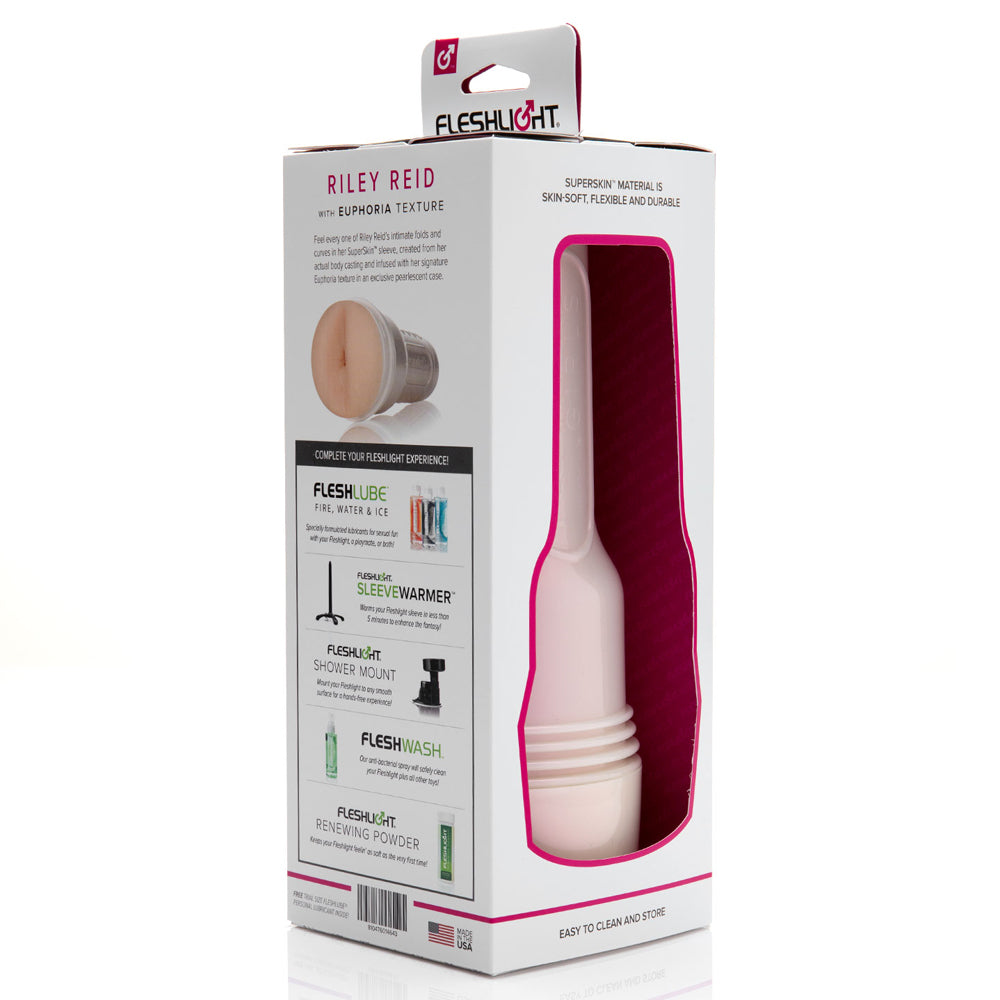 Riley Reid Euphoria Anal Masturbator - Fleshlight for Men | Realistic Adult Toy for Solo Play & Couples Use | Discreet Shipping