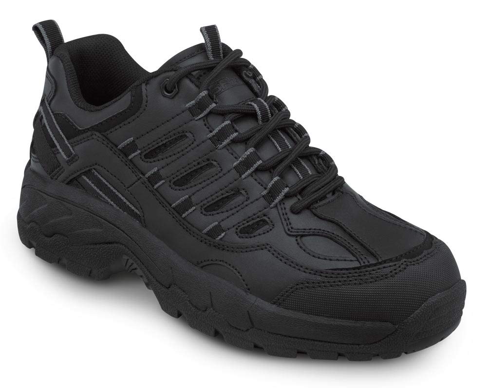 SR Max Carbondale Men's Black Athletic Soft Toe Slip Resistant Work Shoes - Comfortable & Durable for Construction, Warehouse & Outdoor Jobs