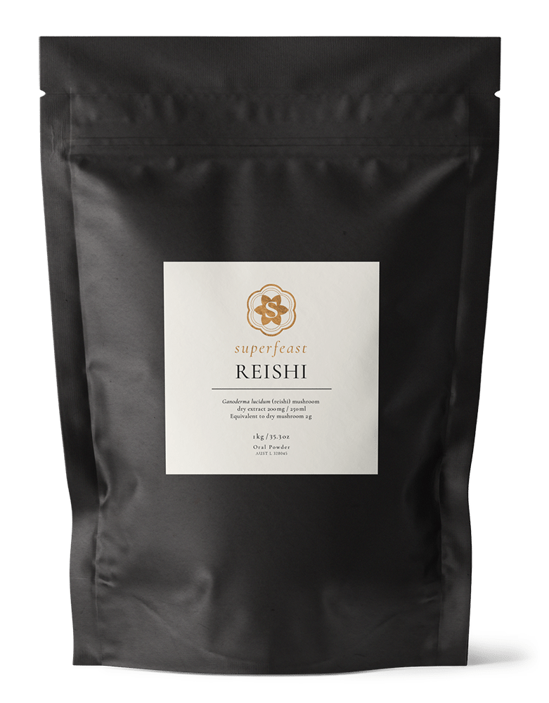 Organic Reishi Mushroom Powder Extract - Premium Ganoderma Lucidum Supplement for Immune Support & Stress Relief - Perfect for Smoothies, Tea & Wellness Drinks