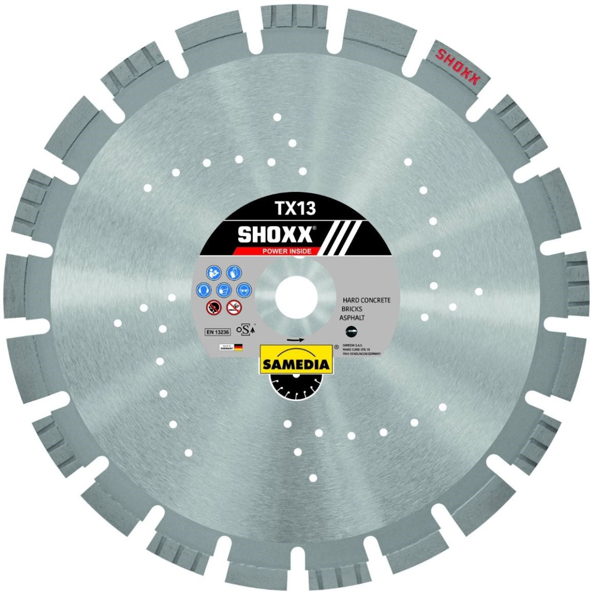 Samedia SHOXX TX13 Diamond Blade - Premium Cutting Tool for Tile, Stone & Concrete - Perfect for DIY Projects & Professional Construction Work