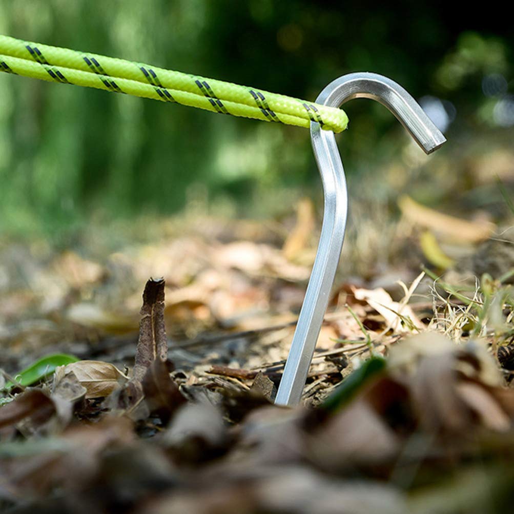 BESPORTBLE Heavy Duty Tent Stakes - 10 Pack Durable Camping Ground Nails for Outdoor Tents & Shelters | Perfect for Camping, Hiking, Backpacking & Beach Use