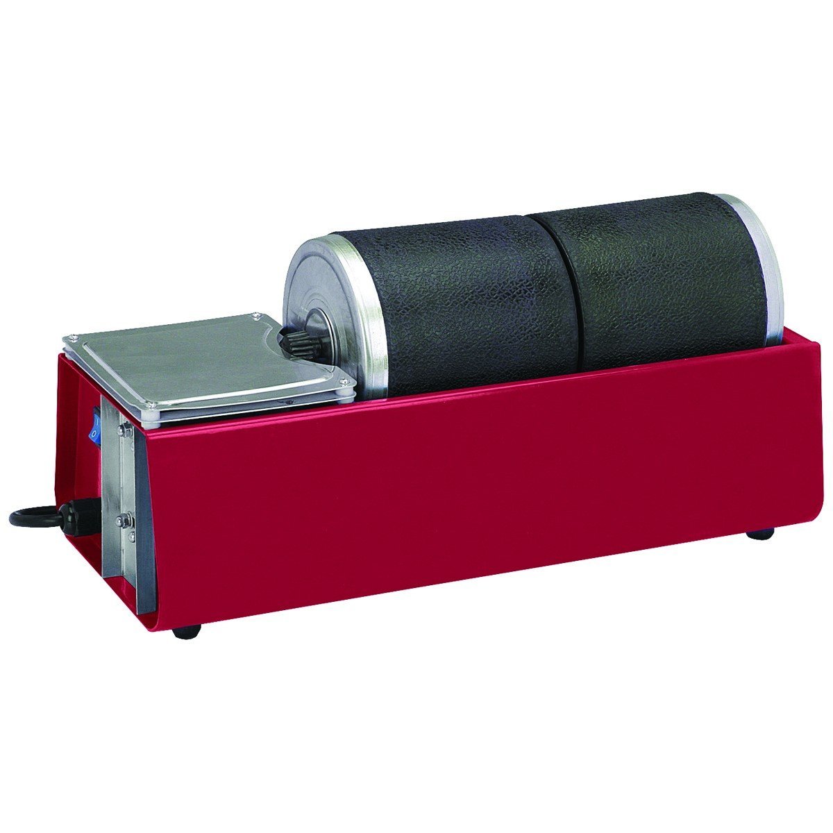 Chicago Pneumatic Dual Drum Rotary Rock Tumbler - Professional Gem Polishing Machine for Lapidary & Jewelry Making - Perfect for Stone Polishing, Metal Deburring & Craft Projects