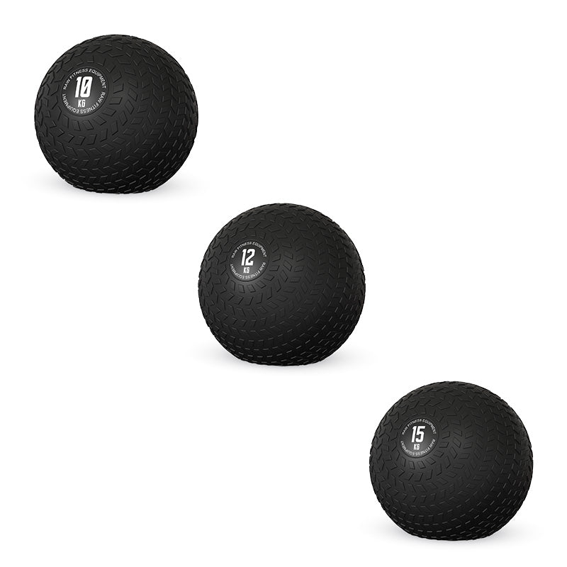 10KG, 12KG, 15KG Slam Ball Set - Heavy Duty Rubber Medicine Ball for Strength Training, CrossFit, Gym Workouts - Perfect for Home Fitness, Weightlifting & Functional Training