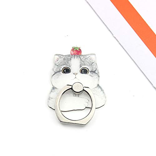 4Pcs Cute Animal Phone Ring Holder - 360° Rotatable Finger Grip Stand for Cellphones & Tablets (Dogs & Cats Design) | Perfect for Selfies, Video Calls & Hands-Free Viewing