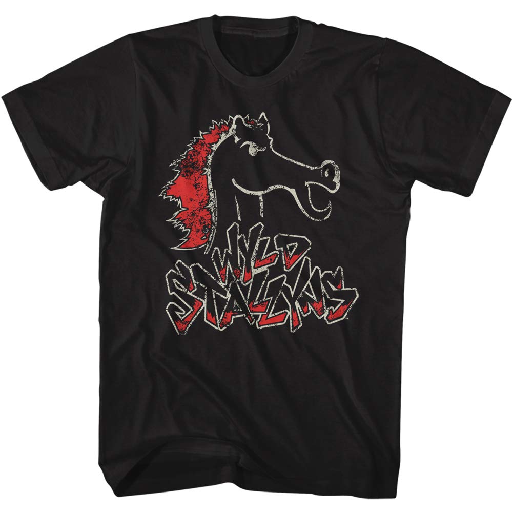 Bill and Ted's Excellent Adventure WYLD Stallyns Logo Graphic T-Shirt for Men - Vintage Movie Tee, Casual Short Sleeve Cotton Shirt - Perfect for Cosplay, Movie Nights & 80s Theme Parties