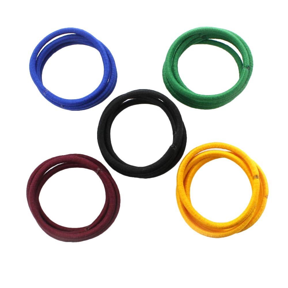 Professional Grade My Lello Hair Elastics & Ponytail Holders - 1000 Pack Metallic Silver Hair Ties for Women | Perfect for Gym, Work, School & Everyday Use