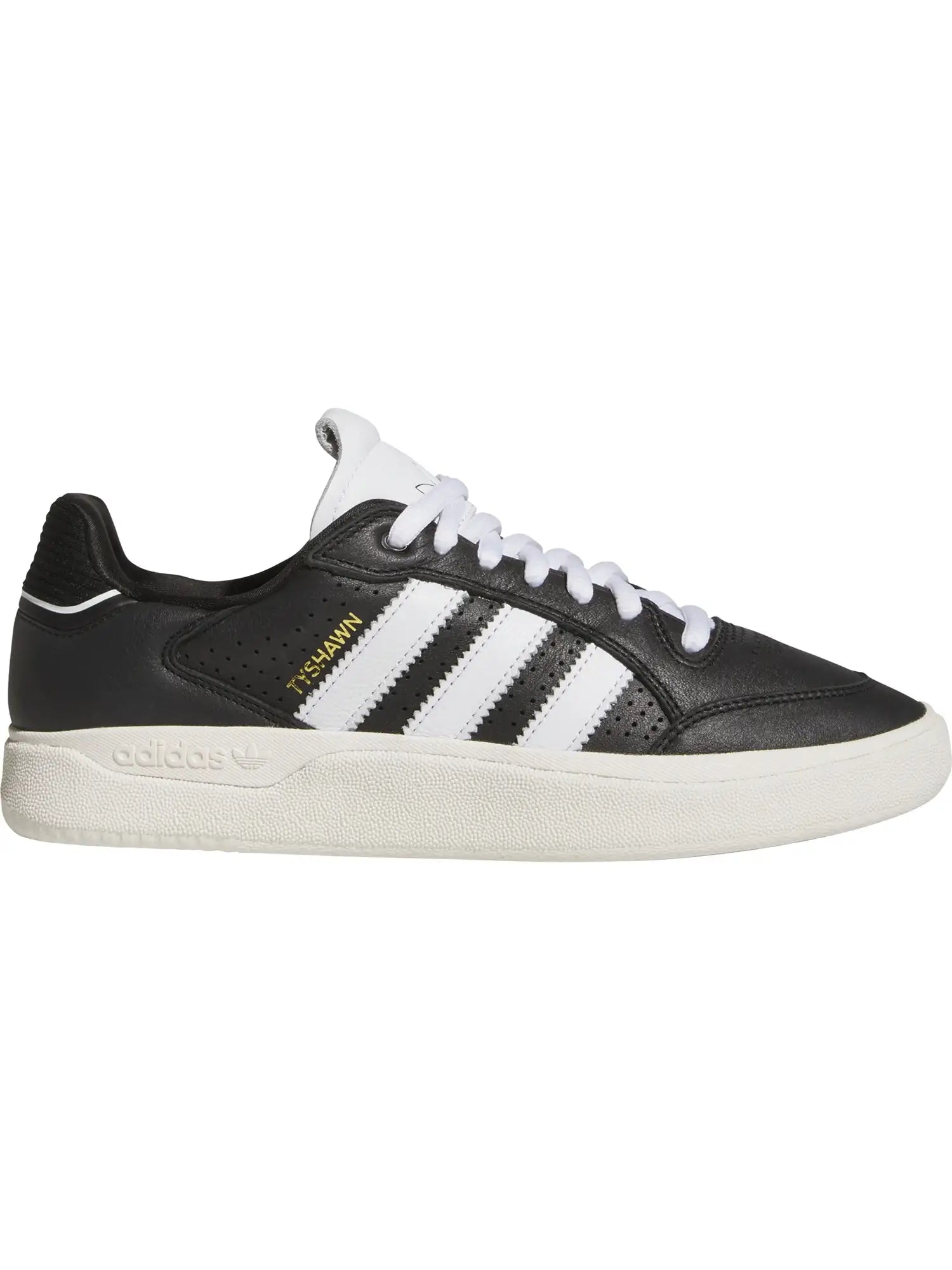 Adidas Tyshawn Low Sneakers - Men's Basketball Shoes (Black/White/Creme) | Lightweight & Comfortable for Casual Wear, Street Style & Court Performance