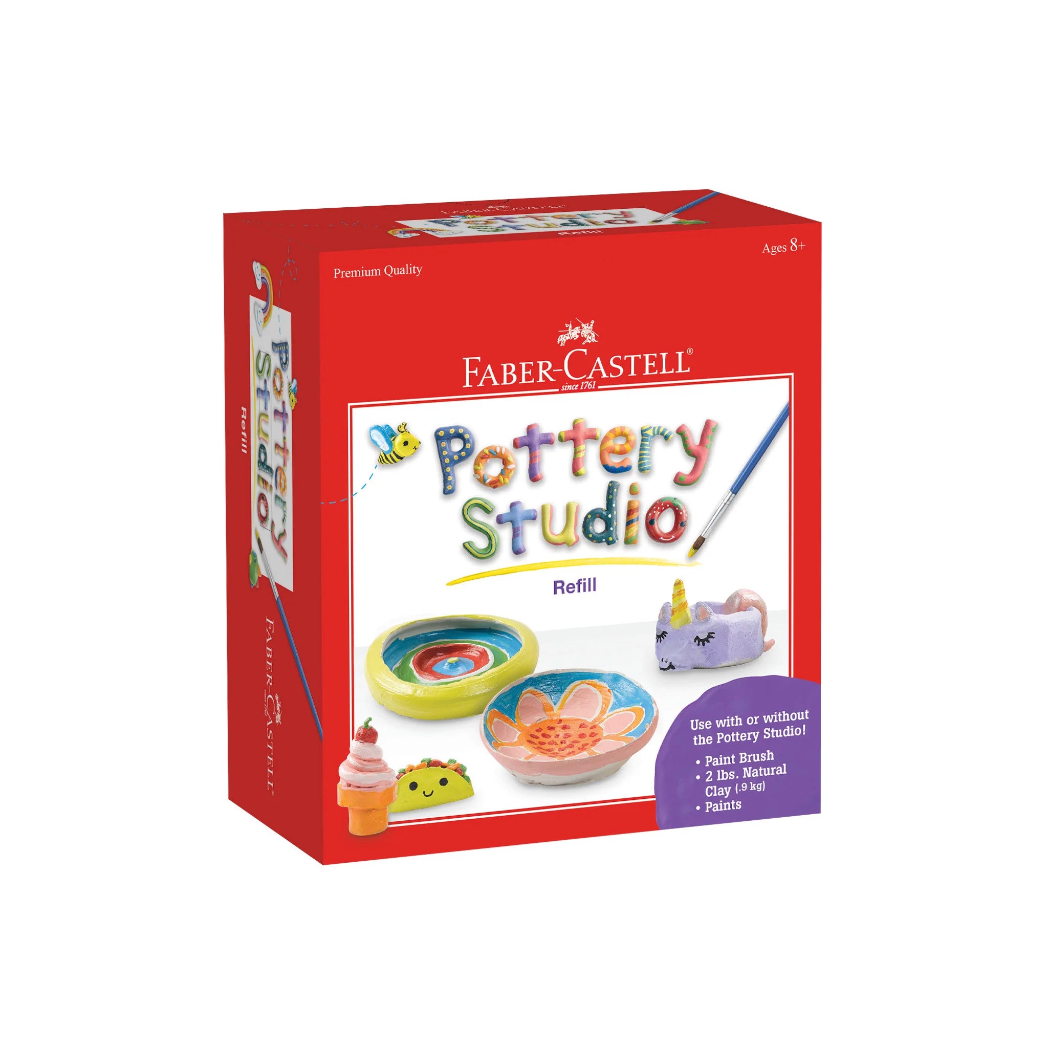 Do Art Pottery Studio Refill Kit - Premium Clay & Glazes for Ceramic Painting & Sculpting - Perfect for DIY Pottery, Art Classes & Creative Gifts