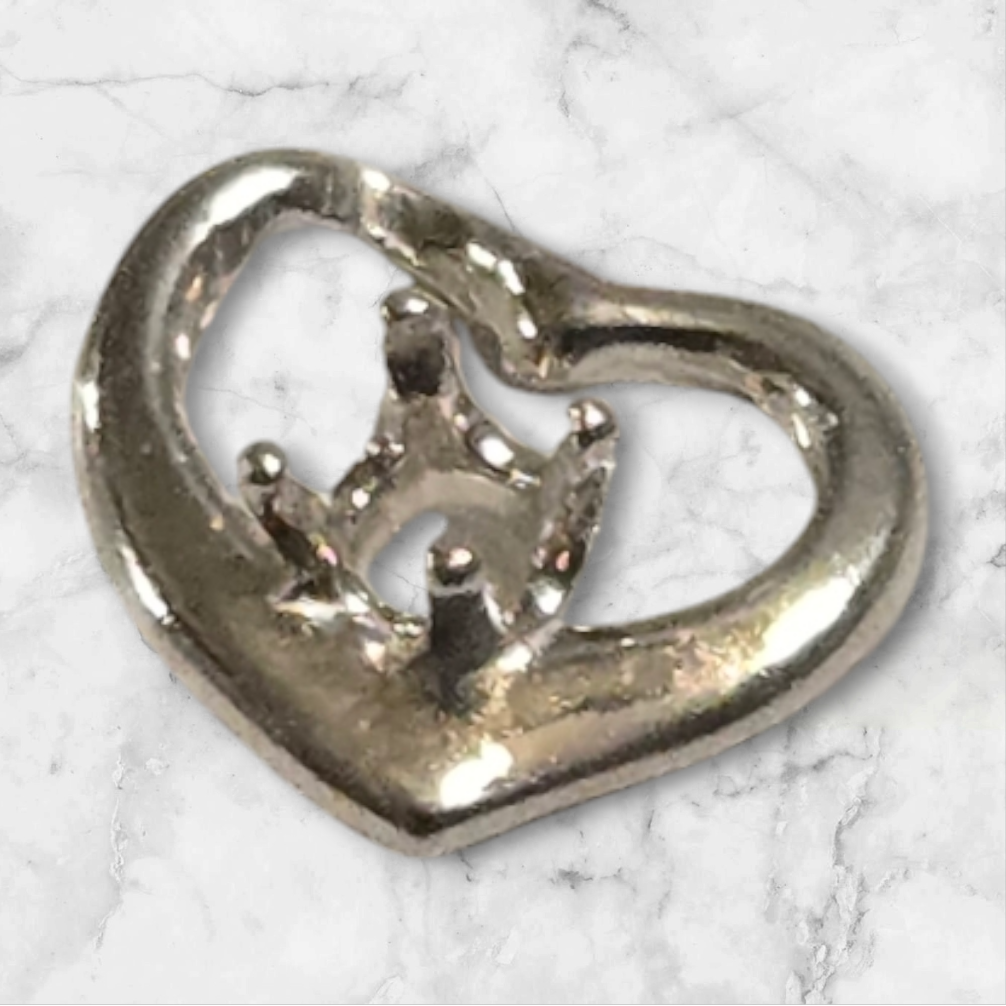 Solid Sterling Silver or 14K White/Yellow Gold 2-3mm Round Weeping Heart Pendant - Handcrafted in USA - Perfect for Necklaces, Bracelets & Gift Giving