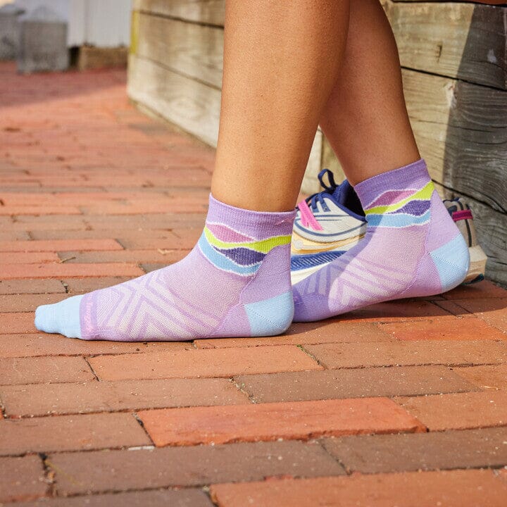 DARN TOUGH Women's Ultra Lightweight Running Socks - No Cushion Quarter Socks for Marathon, Trail & Gym Workouts - Moisture Wicking & Breathable Performance Socks