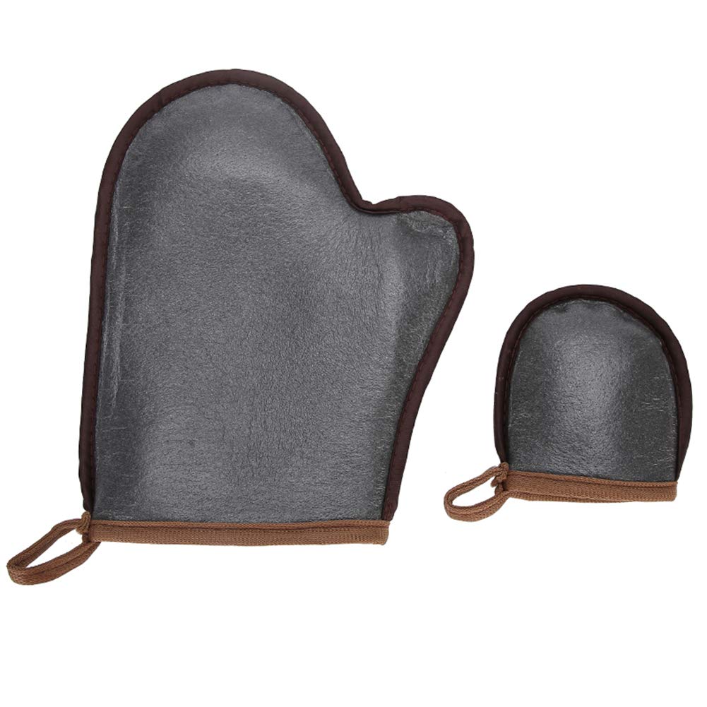 Self Tanning Mitt Applicator - Soft Reusable Back Tanning Glove for Cream, Lotion & Mousse | Exfoliator & Oil Application Mitt | Perfect for At-Home Spray Tan & Body Bronzing