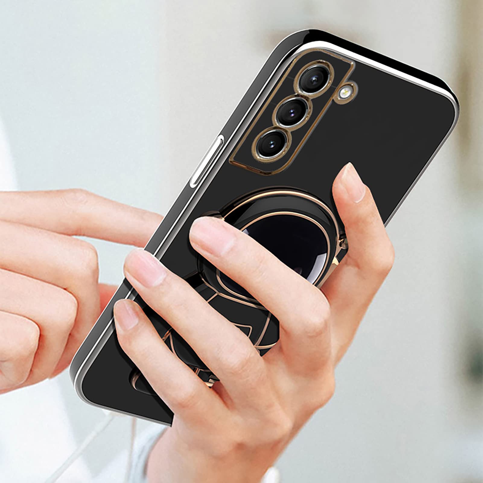 COOWEEK 6D Astronaut Case for Samsung Galaxy A32 5G - Cute Pink TPU Cover with Kickstand for Daily Use