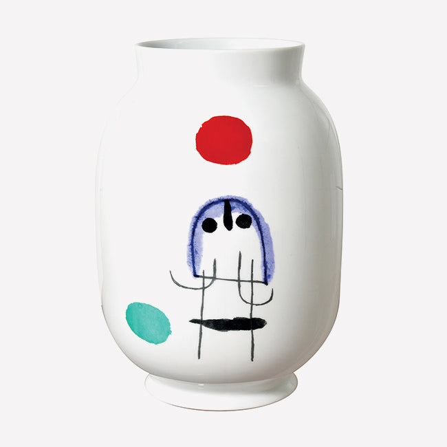 Bernardaud Joan Miro Toscan Vase - Handcrafted French Ceramic Art Vase for Home Decor, Wedding Centerpiece & Luxury Gift